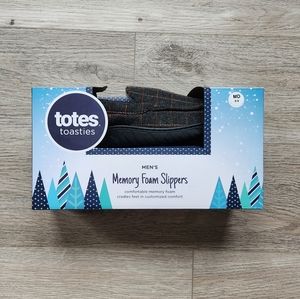Totes Men's Memory Foam Slippers Size medium 8 9